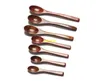 200pcs / lot 10cm 11cm 15cm 16cm Longth Cuillères en bois Honey Sugar Spice Ice Cream Wood Spoon Enfants Enfants Vaisselle