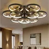 Simple Modern Household LED Round Crystal Ceiling Lamps Lights Lighting For Bedroom Living Room Study Room Restaurant Dinning Room Villas