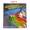 2pclot nouveau métal Spinner leurres de pêche 20 couleurs cuillères appâts gabarits Buzzbait basse Spinnerbaits doivent crochet 3097322