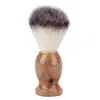 Badger Hair Barber Shaving Brush Razor Brushes with Wood Handle Men's Salon Facial Beard Cleaning Tool