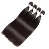 Brazylijskie Dziewicze Przedłużanie Włosów 4 Wiązki Proste Ludzkie Włosy Produkty Natural Color Silky Straight Double Wefts 8-30