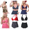 High Waist Bikini Women Plus Size Vintage Swimwear Sexy Fashion Swimsuit Retro Polka Dot Biquini Maillot De Bain Bathing Suit Beachwear 4044