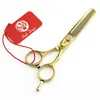 purple dragon 5.5 inch/6.0 inch right hand gold hair scissors cutting / thinning scissors high quality