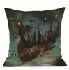 Halloween Cartoon Scary Skull Pillow Case Festival Dekoration Kasta Kudde Väska Bäddsoffa Sittkudde Skyddskåp Pumpa Pillowcases