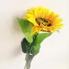 Gelbe Sonnenblume, 62 cm, künstliche Seidenblumen, Simulation einer einzelnen Sonnenblume für Hochzeitsfoto-Requisiten, Blumen-Weihnachtsdekorationen