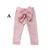 Ins-Fallfrühlingsmädchen-Rüschenhosen nette Kinderbaby-Bowknot-Unterseiten Pleuche lange Hosen-Gamaschen-Hosen-Kleidung