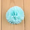 Hairjewelry 40 kleuren cirkelvormige chiffon hoofdtooi bloemen hoofd ornamenten baby diy handwerk haaraccessoires t3c0006