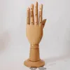 Mannequin de main de Mannequin de couleurs différentes de mode pour le téléphone d'affichage, Mannequin de main en bois Vintage articulé