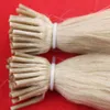 613 Bleach Blonde Remy Ön Gümrük İnsan Saç Uzatma 100g Düz Füzyon Saç Keratin Kapsül I İpucu Renkli Saç