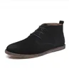 Botas de ferramentas de couro genuíno clássico Botas Crazy Cabe Couro Martin Botas Homens Fashion Desert Boots Popular High Top Couro Sapatos