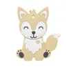 Infant fox Teethers food silicone Toddler Animal Soothers baby molar training C5438
