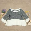 2018 새로운 봄 가을 아기 옷 패션 빈티지 신생아 아기 소녀 옷 귀여운 스웨터 탑스 드레스 치마 키즈 의류 티셔츠 부티크