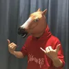 2018 Horse Head Halloween Mask Party Essential Costume Theater Novelty Latex Horse Mask Animal Cosplay Costume Party Masks Year De8455348