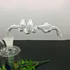 Nytt rökrör Mini Hosah Glass Bongs Färgglada metallform Spiral Bubble Walking Board