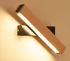 220v LED acrylic wall lamp modern minimalist creative bedroom bedside aisle walls lamps reading log rotating wall light