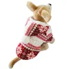 熱い柔らかい冬の暖かいペット犬の服クリスマスの冬の居心地の良いスノーフレークドット衣装の服のジャケットのテディーパーカーコート