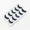 3D Mink False Wimpers 5 Paren Natuurlijke verlenging Lange Kruis Dikke Mink Washes Handmade Eye Washes K01