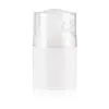 30ml white airless vacuum pump lotion bottle with silver line used for Cosmetic Container LX1251