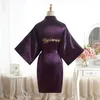 wedding satin bridesmaid bride robes maid of honor gifts bachelorette bridal party supplies whole 3282028