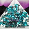 1000-10000 stks / zak 2-6mm pauw blauwe hars kristal steentjes platback super glitter nail art bruiloft decoratie applique niet hotfix 14