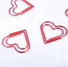 60pcs 5 Boxes Red Hollow Heart Bookmark Paper Clip Office stationery For Wedding Baby Shower Party Birthday Favor Gift Souvenirs