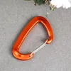 D Şeklinde Snap Hook Hewolf Carabiner Kamp Ekipmanı Kilit D Havacılık Alüminyum Anahtarlama Zinciri Snap Hook Clip Rock