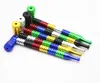 A new type of innovative thread pipe, a multi color removable straight rod, metal pipe smoking set.