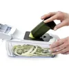 Vegetabilisk Chopper Mandoline Slicer Dicer - Lökhackare - Vegetabilisk Dicer Mat Chopper Kök Bar Porslin Matlagningsverktyg Frukt och Vege