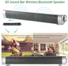 Barre de son LP-08 Bluetooth 3.0 haut-parleur sans fil caisson de basses intégré 3.5mm prise en charge carte TF pour TV Smartphone barre de son