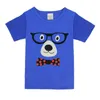 Gafas Niño de dibujos animados Corto Ropa para niños Camiseta Camiseta Big Girls Manga corta Top Verano Casual Ropa de bebé