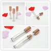 5.5ml lip gloss tubes,Rose Gold Cap,Cylinder Lip stick packing container,Empty DIY lip balm bottle fast shipping F3838