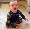 Ins baby jongens camouflage outfits katoenen top + camouflage broek 2 stks / set kinderen pak gratis verzending C1897