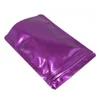 Purple Color 8.5x13 cm Stand Up Zipper Lock Aluminum Foil Heat Sealer Sample Packet Resealable Mylar Foil Food Pouch Foil Bags Doypack