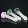 Glass pipe fashion design smoking pipes pink/blue/black/green matte craft mini with logo