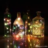 String lights 2M 20LED Lamp Cork Shaped Bottle Stopper Light Glass Wine LED Copper Wire String Lights For Xmas Party Wedding