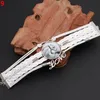 Mode 10 teile/los Leder Pferd snap Armbänder Vintage Frauen Schmuck Charme muster Glas Handgefertigte Gewebte Mehrschichtige Kombination armreif geschenke