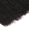 8A Brezilyalı Kıvırcık Saç 3 Demetleri Işlenmemiş Bakire Afro Kinkys Kıvırcık İnsan Saç Uzantıları Doğal Renk Ücretsiz Kargo