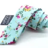 Men039S BOMULLPRINTED SHIRT SKINNA TIE FERGE Floral Handmade Wedding Present Coll Carr Cravat For Jubileum Groom Dance Party Y4787115