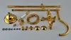 Rolya Luxury Rose Golden / Chrome Exposed Bathroom Shower Set