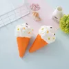 New 19cm Squishy Ice Cream Dcompression Toy PU Soft Jumbo Slow Rising Simulation bread children decompression Kid Toys 30PCS GGA40