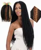 Extensões 12 "18" 22 "Caixas de crochê cabelos sintéticos 12 raízes de cores puras de cor de crochê 90-100 g 1 pacote/lote