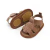 Bruine jongens sandalen 2018 zomer nieuwe mode baby kinderen casual peuter schoenen pasgeboren baby holle ontluchtings sandalen jongens schoenen.