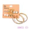 3 set Mode Großen Kreis Kristall Hoop Ohrringe Sets Frauen Weibliche Bowknot Kleine ohr studs Party Aros Schmuck E0672