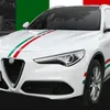 Bilstyling italiensk flagga trefärgade randdekal Bumperklistermärke Bil Decoration Sticker för Alfa Romeo Giulietta Giulia Stelvio3209