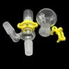 Återställa klass Vatten Bong Reting Pipe Adapter 14mm 18mm Male Ash Catcher med Keck Clip for Glass Water Bongs Drop Down Reclaimer Reclaim DAB Tool