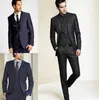 2019 Yeni Resmi Smokin Suits Erkekler Düğün Suit Slim Fit İş Damat Suit Set S-4 XL Elbise Suits Erkekler Için Smokin (Ceket + Pantolon)