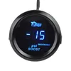 Dragon jauge 52mm numérique Turbo Boost Gauge Meter avec capteur -15 ~ 30 PSI lumière bleue et rouge voyant