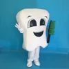 2018 Remise usine vente dent mascotte costume costumes de soirée fantaisie soins dentaires caractère mascotte robe parc d'attractions