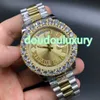 Najwyższej jakości zegarki męskie Zestaw Diamentowy ramka Diamentowy zegarek Diamentowy Watch Stal Nierdzewna Wodoodporna automatyczna sportowa sport01c
