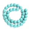 Turquoise synthétique Perles en pierre rond 4-12 mm Bracelet Collier Dyi Bijoux pour hommes